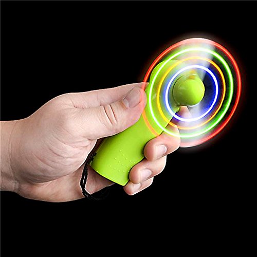 German Trendseller® – LED Hand Ventilator┃ Extra Starke Rotoren ┃ inkl. Anhänger ┃ Cool & Fresh ┃ Ventilator - 2