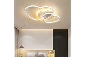 AHQX Plafoniera LED Dimmerabili Lampada Soffitto Vivaio Chiaro Camera Letto Ragazze 40W Con Telecomando Illuminazione Interni Amore Cuore Acrilica in Metallo Sala Pranzo Luce Bambino Della Ciondolo