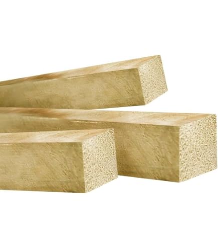Postes De Madera De Alerce Siberiano 30x30 Mm - 4 Lados Lisos - Resistente A La Intemperie - Ideal Para Construcción