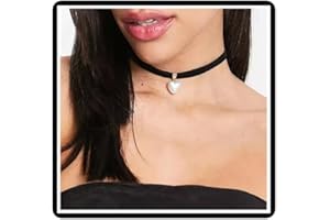 Faruodis Leder Herz Mond Choker Halskette Boho Layered Crescent Liebe Herz Kragen Halskette Kette Schmuck für Frauen Damen