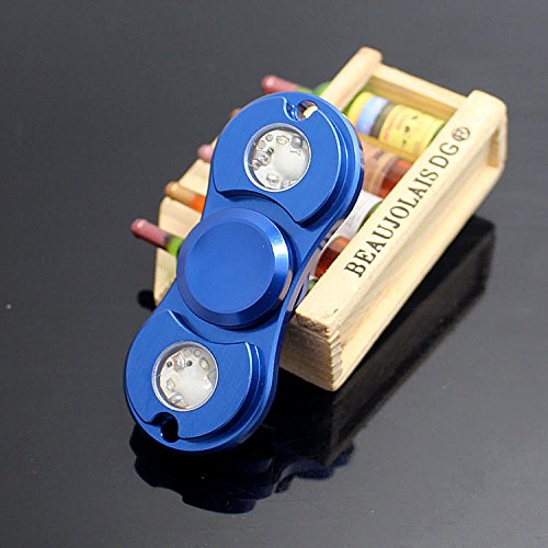 w-top zappeln Hand Spinner Spielzeug mit LED-Licht, w-top Spinner EDC Focus Spielzeug Stress Reducer besonders High Speed perfekt für hinzufügen/ADHD/Angst/Autismus und Stress Relief Erwachsene Kinder - 3