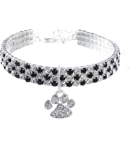 Hundehalsband Mit Strass-Glitzer – Weiches Wildleder Für Kleine Bis Große Hunde