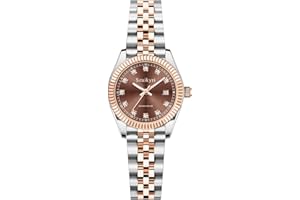 Szaikyri Orologio Donna con Calendario Classico Femminile con Ganciapia di Acciaio Inossidabile Solido Resistente All'Acqua Orologi da Compleanno per Donna