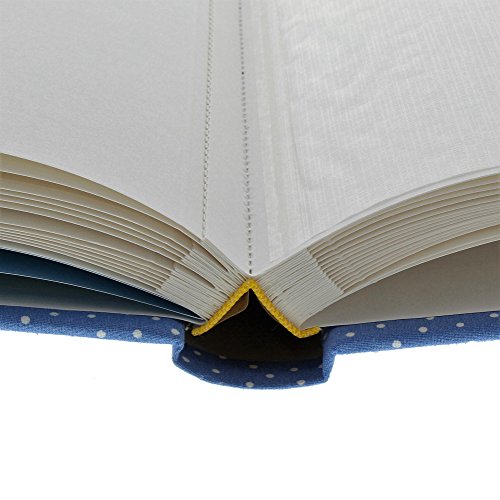 Goldbuch Babyalbum, Lolo Lombardo, 30 x 31 cm, 60 weiße Blankoseiten mit 4 illustrierten Seiten und Pergamin-Trennblättern, Leinen mit Applikation, Blau, 15592 - 4