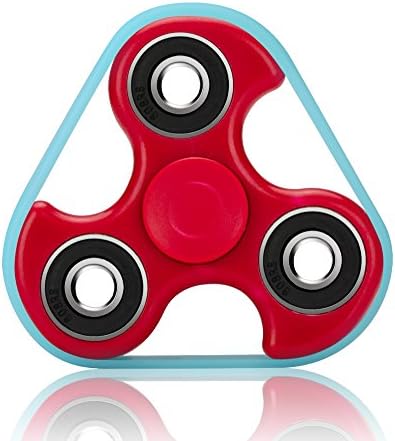fidgetspinner-3fach avec bande de Firewheel Rot