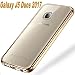 Produktbild Samsung Galaxy J5 Duos 2017 - Schutzhülle Tasche Durchsichtig Transparent Rand - Gold