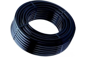 Mugar- Tubería de Riego por Goteo Lisa Negra para Agricultura- 12mm de Diámetro En Rollos de 100 Metros
