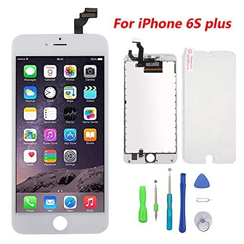 Fly-all - Kit Completo de reparación de Pantalla LCD Retina para iPhone 6S Plus de 5,5 Pulgadas, Color Blanco