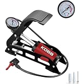 KOBB KB0901 87PSI Analog Basın&ccedil; G&ouml;stergeli Ayak Pompası, Kırmızı/Siyah