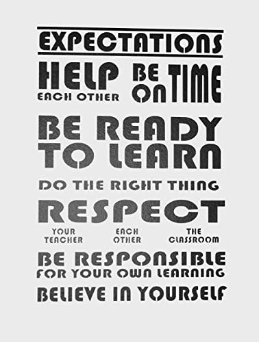 Classroom expectations wall decal - this is not a poster - frees up space on display boards!