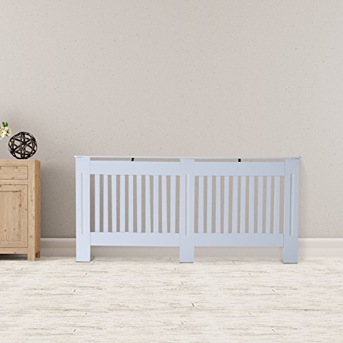 Homcom® Heizkörperverkleidung Heizkörperabdeckung Heizungsverkleidung Heizkörper Radiator Cover Abdeckung (Modell2/172x19x81 cm) - 2