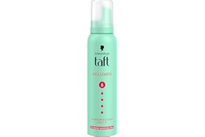 ‎TAFT TAFT Schaumfestiger Volumen dünner werdendes Haar, Haltegrad 5 (150 ml), Haarschaum für Volumen und sehr starken Halt, Haarstyling mit 24 Stunden langanhaltendem Halt