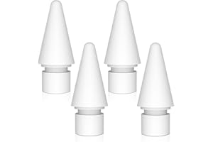 YOURKAY 4 Pezzi Punte Apple Pencil, Punta Apple Pencil 1a, 2a Generazione, Pennino per Penna Capacitiva Apple Pencil, Pennino di Ricambio per la Matita Apple Pencil (Bianca)