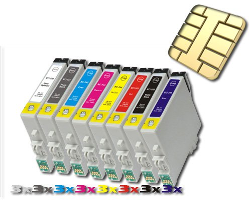 24 Druckerpatronen kompatibel für Epson R800 - 2