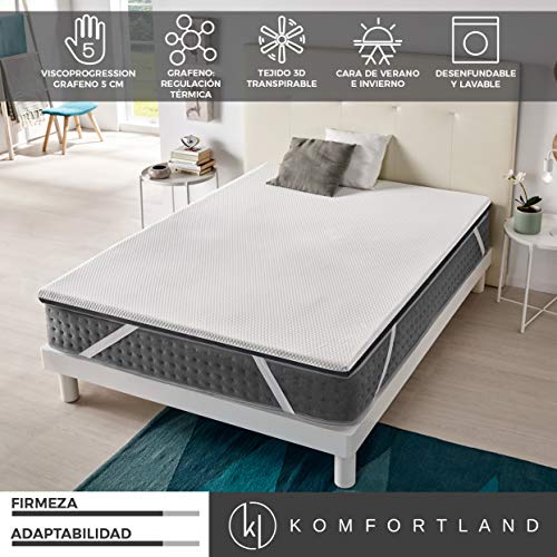 Topper viscoelastico PrimeTop de Home Medida 150x200 cm