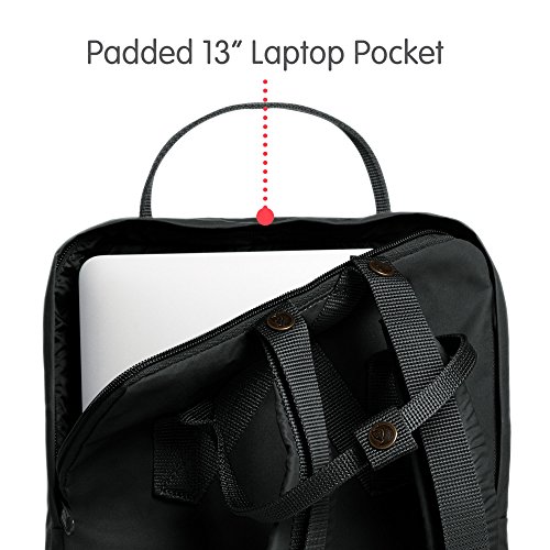 Fj  llr  ven Unisex Laptoprucksack K  nken 13 Zoll  forest green  23 x 16 x 35 cm  13 Liter  27171-660