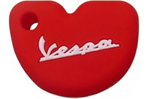 SILUOHAKE Cover Chiave Vespa per Auto e Moto - Custodia Protettiva in Silicone per Piaggio GTS 300 200 125, LX150 - Portachiavi