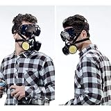 respirador para polvo toxico El respirador está diseñado para brindar una protección respiratoria confiable y cómoda para el trabajador contra las partículas de polvo. Las gafas protectoras evitan que los líquidos irritantes tóxicos y el hierro de grava salpiquen los ojos.
