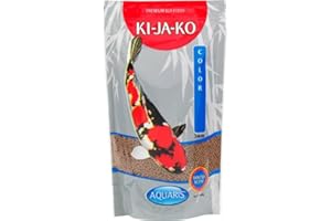 KI-JA-KO Color es un alimento para koi de fácil digestión Que Contiene carotenoides y astaxantina para Mejorar el Color y favorecer la pigmentación Natural, no contamina el Agua 3 kg / 3 mm
