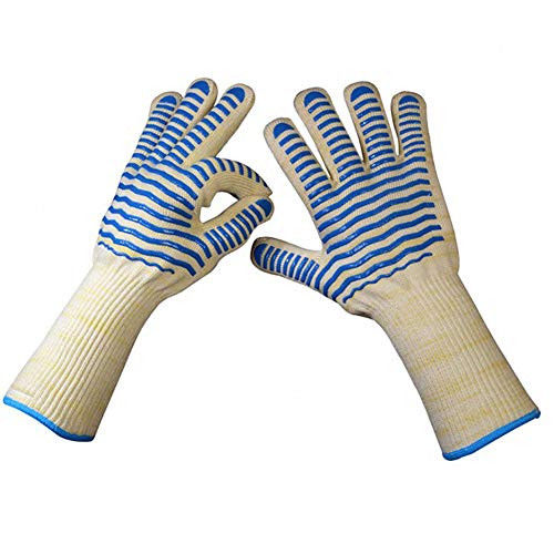 spécifications LAIABOR Gants en Silicone Haute température résistant 500 degré de Flamme BBQ Ignifuge Anti-dérapant Multi-Fonction Gants Anti-échaudage