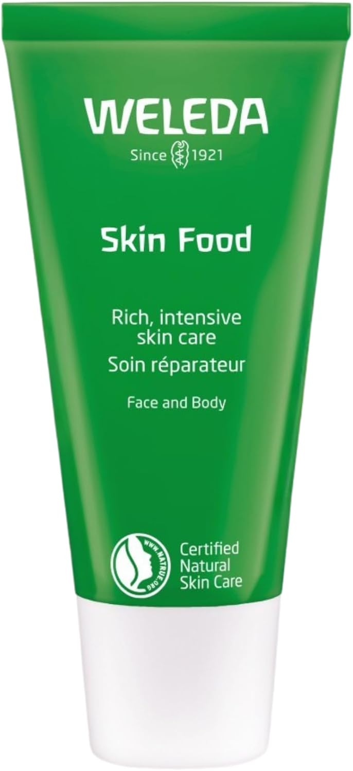 Weleda - Skin Food Original, Crema Reparadora, Nutre e Hidrata, con Aceite de Girasol y Almendra, Caléndula, Pensamiento Silvestre y Manzanilla, para Piel Muy Seca y Agrietada -75 ml