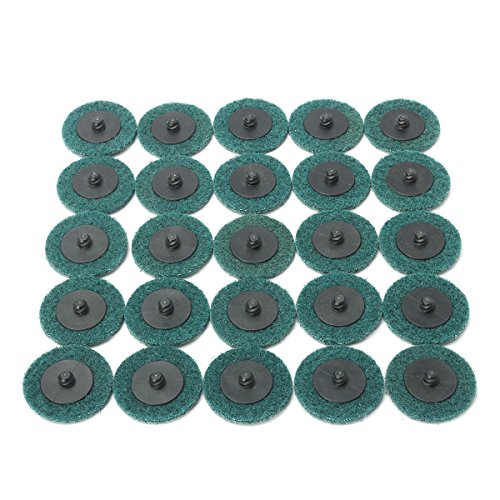 (Promotions)Baban 25tlg Schleifscheiben 2 “ Feines Grit Premium Grade Reinigung Conditioning Roll Lock Oberfläche Grün - 6
