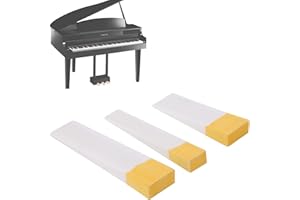 DEANSH Piano Tuning Tool, 3 Pcs Felt Wedge Mute Orange White Piano Felt Tuning Wedge Mute Block Tool Accessories Felt Material
