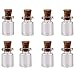 Price comparison product image FOME Home&Kitchen 50pcs 0.5ml Vials Clear Glass Bottles with Corks Miniature Glass Bottle with Cork Empty Sample Jars + FOME Gift