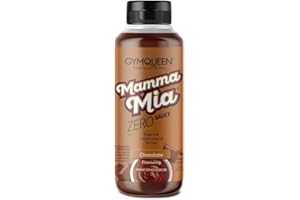 GymQueen Mamma Mia Zero Sauce 265 ml, a ridotto contenuto calorico, per arricchire i piatti o come condimento per l'insalata, vegetariana, Cioccolato