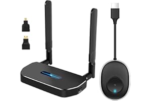 DANDUN Transmetteur et récepteur HDMI sans Fil 4K 5G HD HDMI Wireless Extender Récepteur 164FT/50M, émetteur HDMI sans Fil Prend en Charge la vidéo Audio de MAC/PC/Caméra/PS4/5 vers HDTV/projecteur