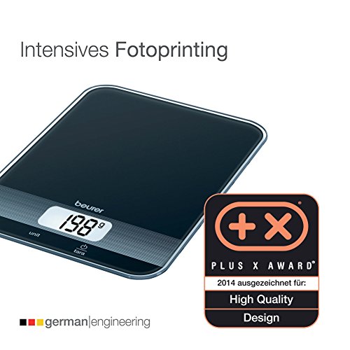 Beurer KS 19 digitale Küchenwaage (mit Tara-Zuwiegefunktion, Sensortastenbedienung, 5 kg Tragkraft) schwarz - 5