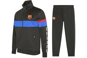 Tuta FC Barcelona Bambini - Taglia 116 a 164 - Stagione 2024/2025 - Nero - Tuta da Calcio - Merchandise Ufficiale
