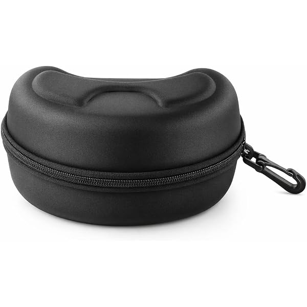 PATIKIL Étui rigide pour lunettes de ski, étui à lunettes de sport en EVA résistant aux chocs, boîte à lunettes de snowboard 21 x 14 x 11 cm PATIKIL Étui rigide pour lunettes de ski, étui à lunettes de sport en EVA résistant aux chocs, boîte à lunettes de snowboard 21 x 14 x 11 cm