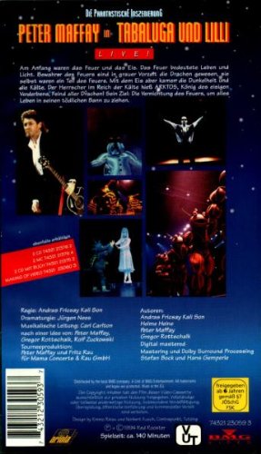 Preisvergleich Produktbild Peter Maffay - Tabaluga und Lilli Live! [VHS]