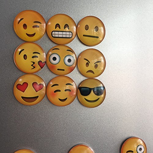 Union Tesco Magnete Smiley, Emoji, 13 Stück im Set, Kühlschrankmagnete, witzige gute Laune Magnete - 3