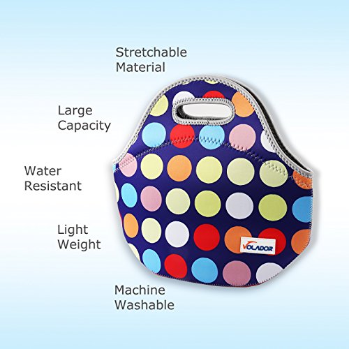Volador Neopren-isolierte Mittagessen-Beutel-wasserdichte personifizierte isolierte Mittagessen-Beutel-Picknick-Mittagessen-Nahrungsmittelhandtasche - 5