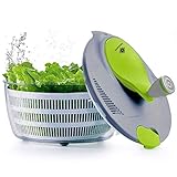 kilokelvin Salatschleuder, 4 Liter salatschleuder mit Deckel, Obst und Gemüse Trockner