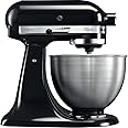 KitchenAid UK - KitchenAid Stand Mixer(5K45SSBOB) + Vegetable Slicer and Shredder (5KSMVSA), BUNDLECLASSICVEGGIE_UK, Black