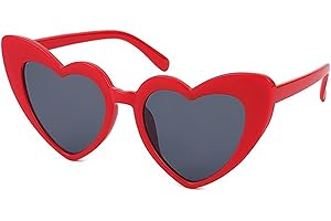 haierdidi Gafas de sol retro con forma de corazón en forma de corazón, gafas de sol vintage con forma de corazón, gafas de sol vintage para mujer, protección solar, diseño de corazón, color blanco