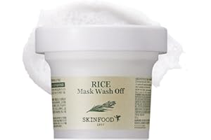 SKIN FOOD since 1957 Maschera Riso 120g - Scrub esfoliante al riso bianco, maschere per il viso per scurire la pelle - Detergente per il viso, esfoliante per i pori (4,23 once)