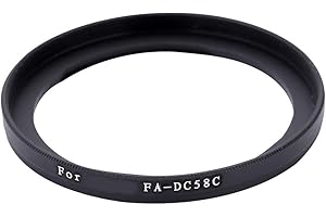 Yunir FA-DC58C Black Alloy Lens Filter Adapter Ring Durable Ultra Slim Camera Photo Accessory for Canon Powershot G1X 58mm Filter