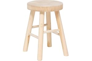 ATMOSPHERA CREATEUR D'INTERIEUR - Sgabello nyar in paulownia beige d28x41cm