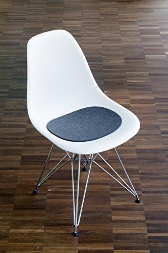 Hey Sign Felt Lining For Eames Plastic Side Chair, Red with Non-Slip Coating 5 mm Thickness