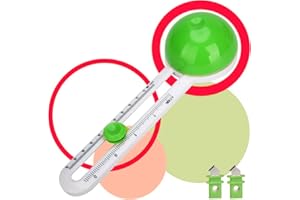 XUBX Coupeur De Papier Circulaire, Cut Paper Circle, Cutter Rotatif avec 2 Pièces Lames de Rechange, Massicots à lame rotative, Circulaire Cutter, Coupe-papier rond Outil de scrapbooking(Vert)