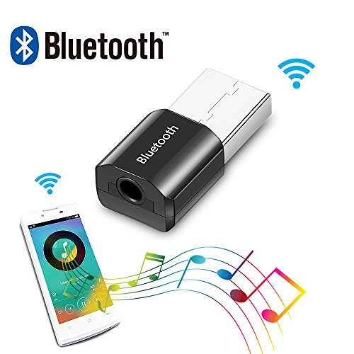ShangSky - Adaptador USB con Bluetooth para Auriculares y Ratones (convertidor de Audio, Adaptador 4.0 Dongle Stick) Negro Negro 0,30 * 14 * 8,5 mm
