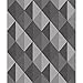 Produktbild Grandeco Orion dreieckiger geometrisch Form nicht gewebt pastellfarbene 3D Effekt Tapete - on3101 dunkelgrau