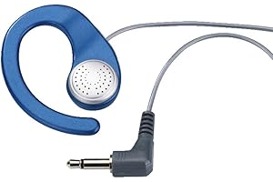 Monacor Es-10 Mono Słuchawki Douszne, Niebieski, 3.5 mm