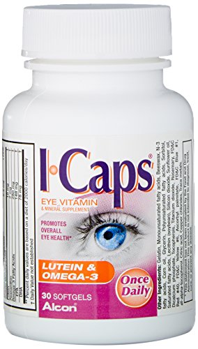 Icaps Icaps Lutein And Omega-3 Eye Vitamin And Mineral Supplement, 30 Softgels