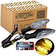 Eltron Turbo Original Waterproof Unbreakable Quality Ktm Style Indicators Smd High Bright Universal For All Bikes Models Turn Signal Lights Motorcycle (Amber, Pack Of 2) - Led