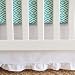 Oliver B Crib Skirt in White with Gathered Trim